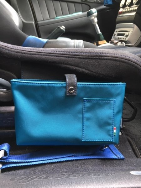 画像6: ナイロン＆アルカンターラ製フルバケ用小物入れ (6)