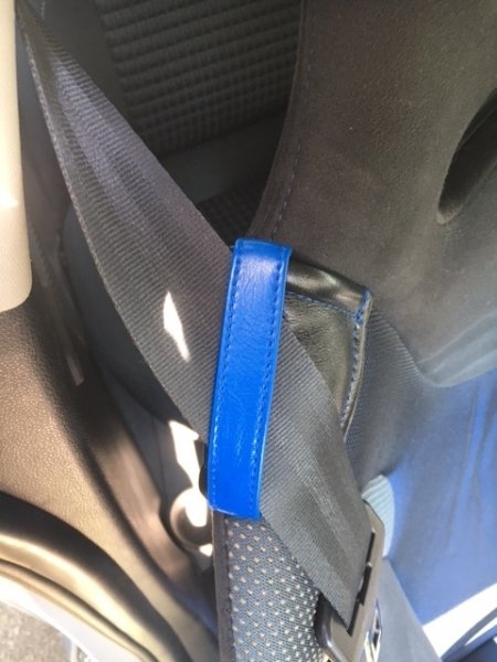 画像3: 本革製あっずシートベルトガイド (3)